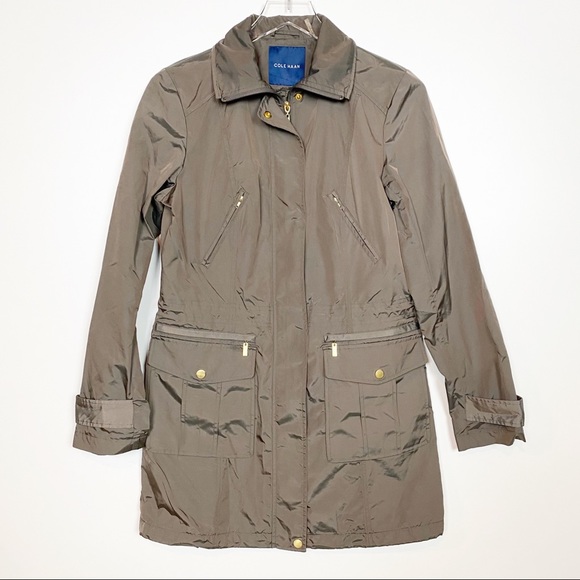 Cole Haan Jackets & Blazers - Cole Haan Rain Jacket Brown Metallic